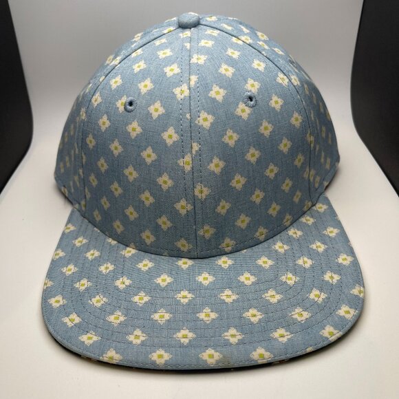 Marc Jacobs Light Blue Indigo Multi Cap w/ Adjustable Leather Strap - NWT - Picture 1 of 5